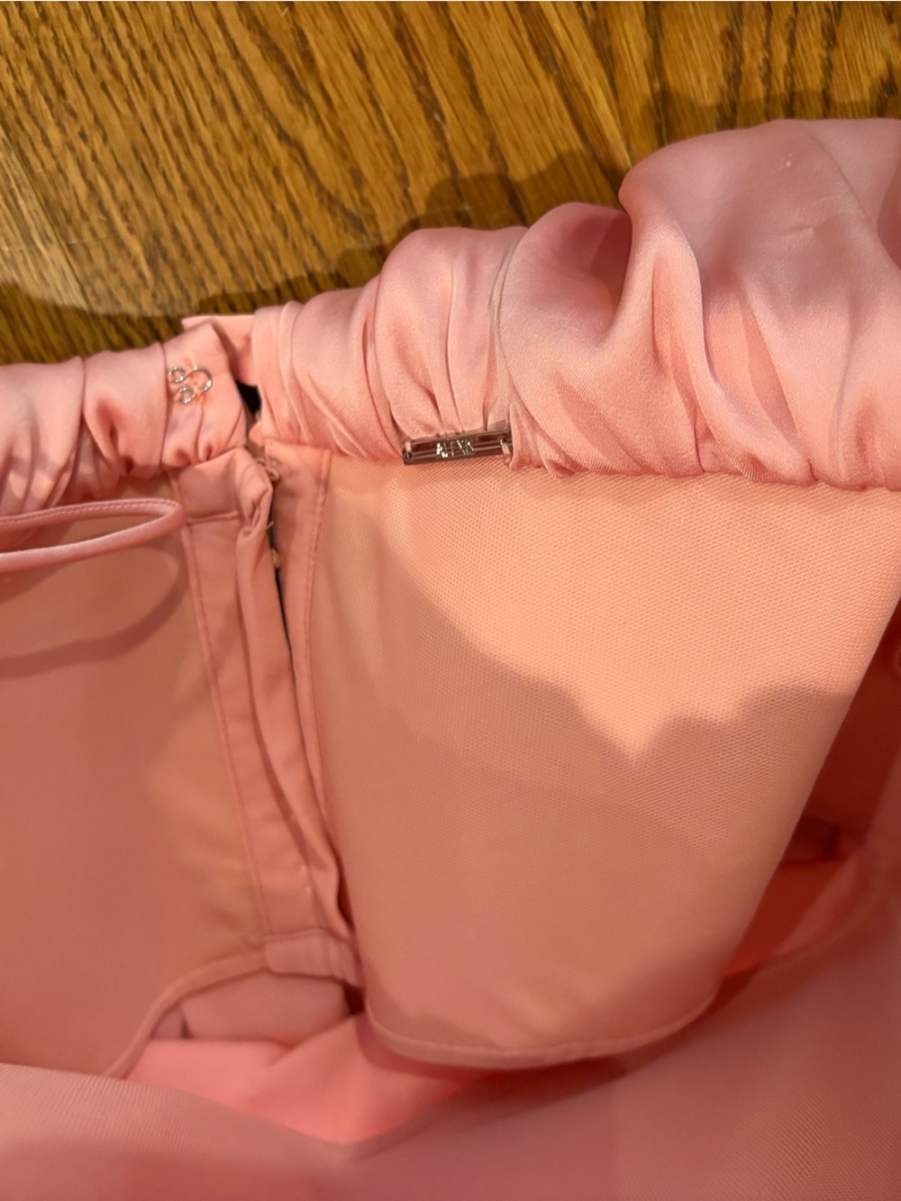 Alexis Strapless Pink High-Low Ruffle Dress - Picture 5 of 6